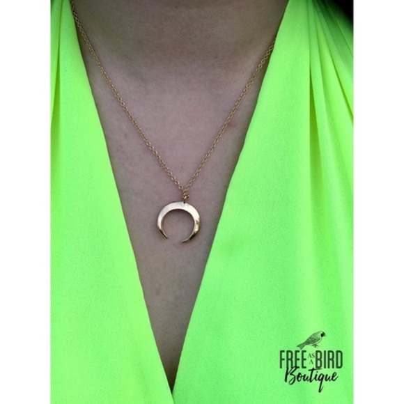 Crescent Horn Necklace - Picture 2 of 4